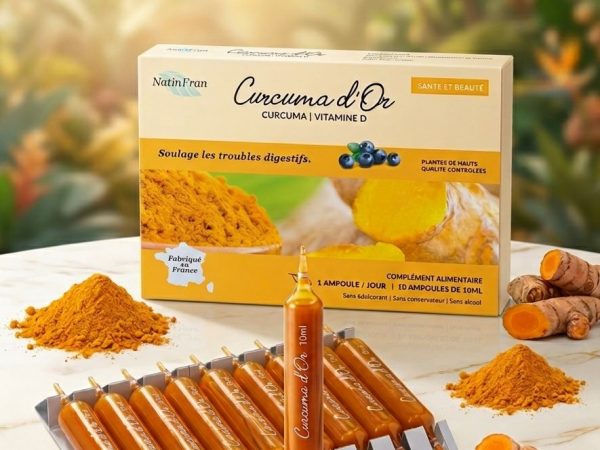 Soulage les troubles digestifs / Curcuma / Vitamine D / Complément alimentaire